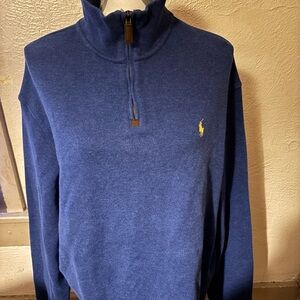 Ralph Lauren Polo Navy Half-Zip Sweater(XL)